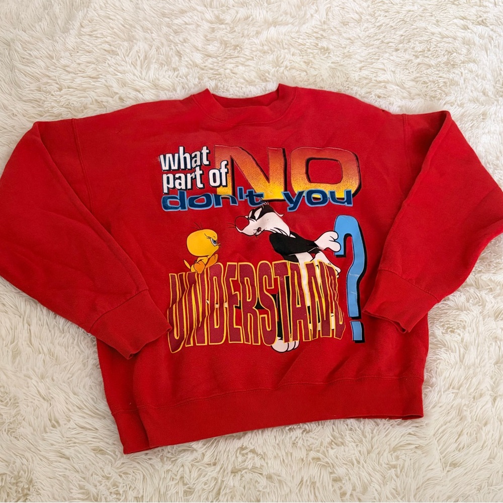 Warner Bros. Red Looney Tunes Sweatshirt